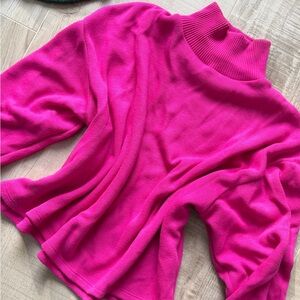 Zara Vibrant Pink Cowl Neck Sweater